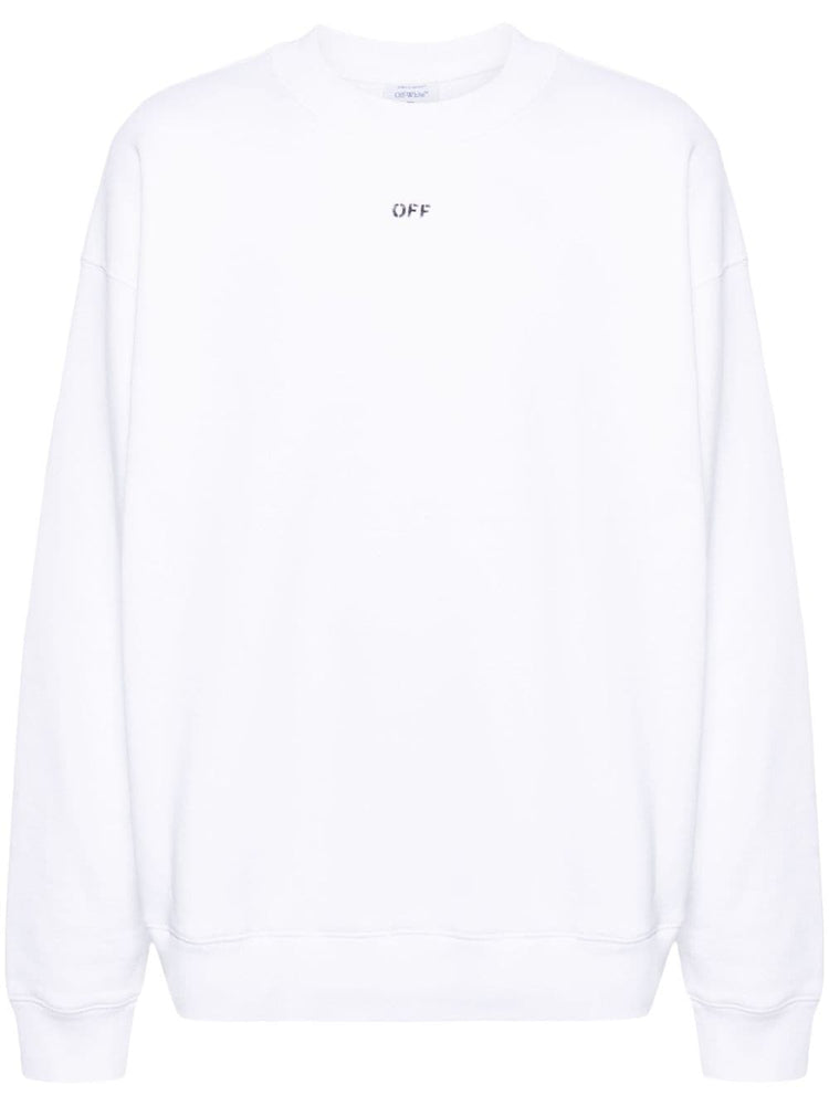 embroidered-logo cotton sweatshirt