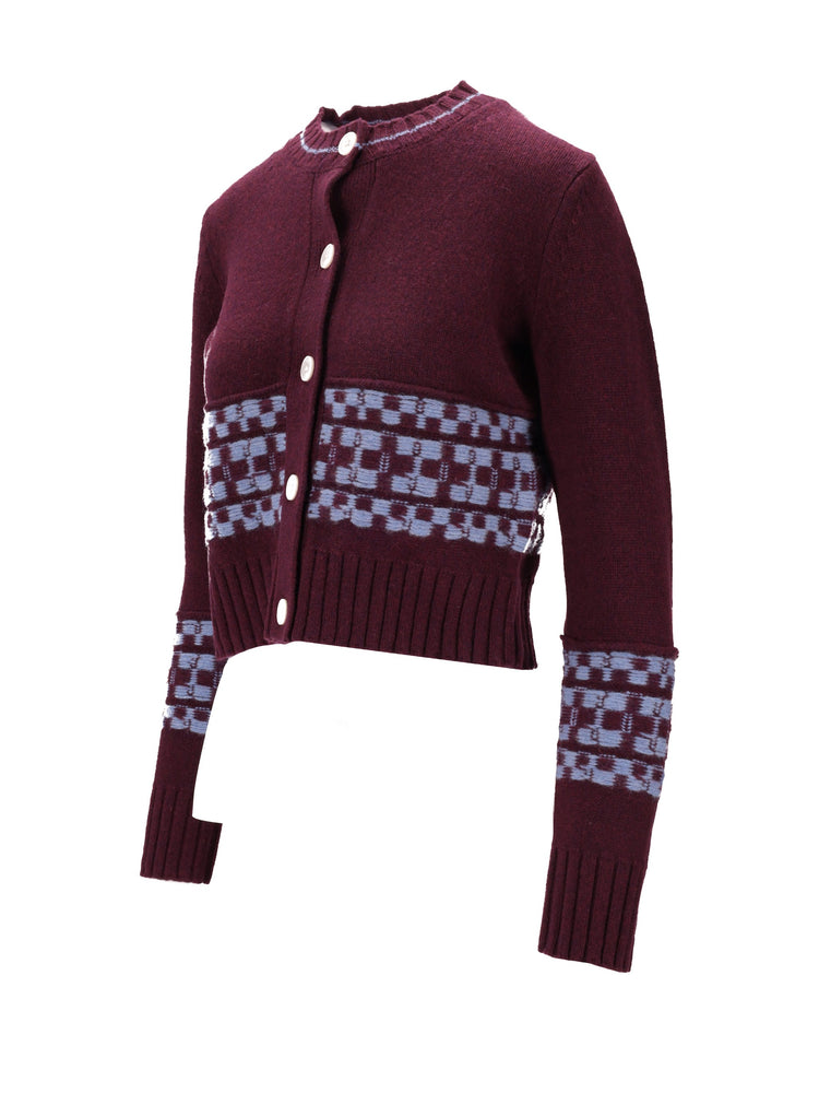 CREW NECK CARDIGAN
