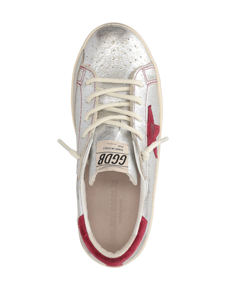 SUPER STAR LAMINATED SUEDE UPPER SUEDE STAR AND HEEL