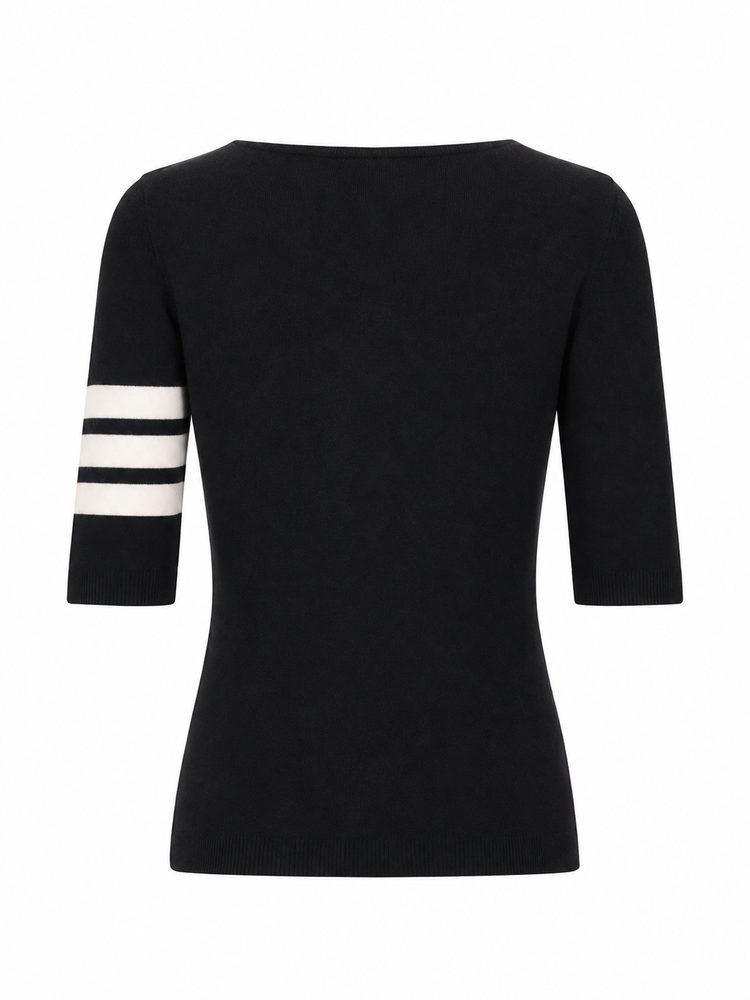 LA ROSE 3/4 merino wool knitwear