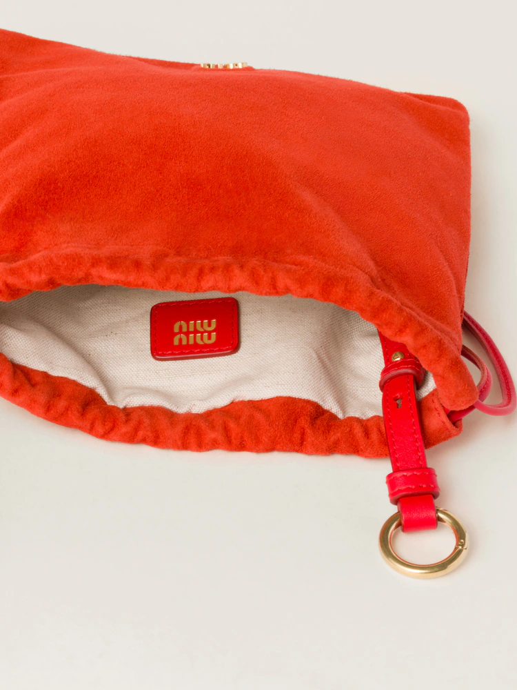 suede pouch