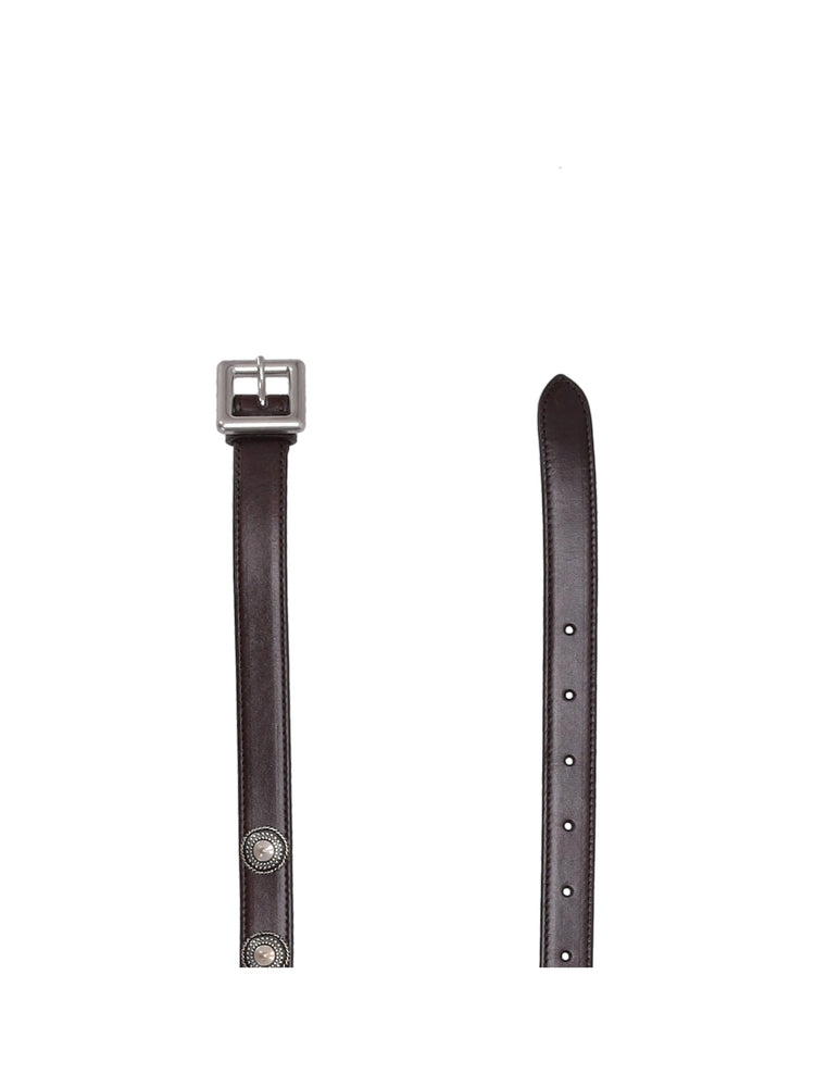 REKA STUDS 2 CM BELT OILY CALF SKIN