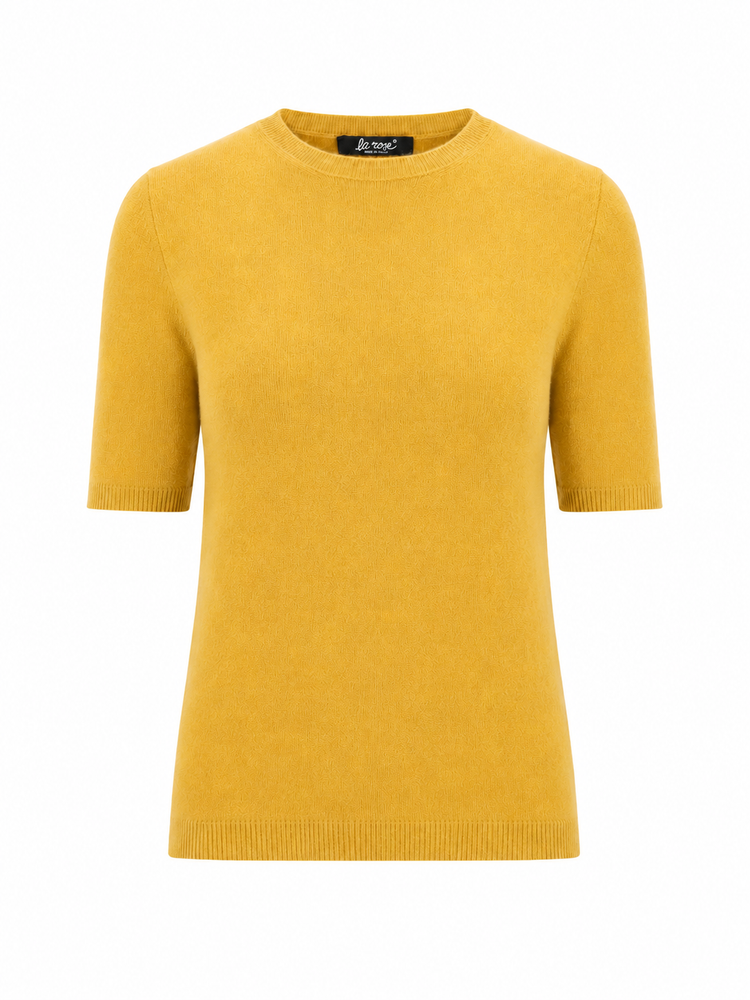 LA ROSE maglia 3/4 cashmere rosso