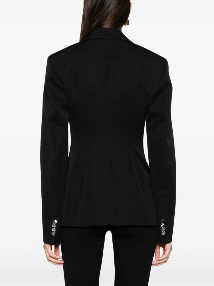 single-breasted virgin wool blazer