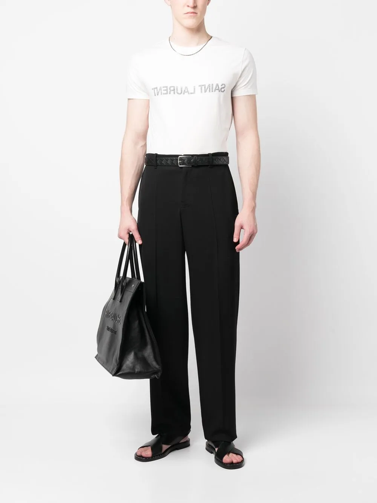 Reverse cotton T-shirt