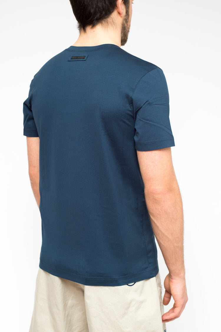 classic fitted t-shirt denim color