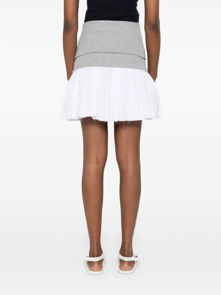 GONNE JERSEY+POPELINE