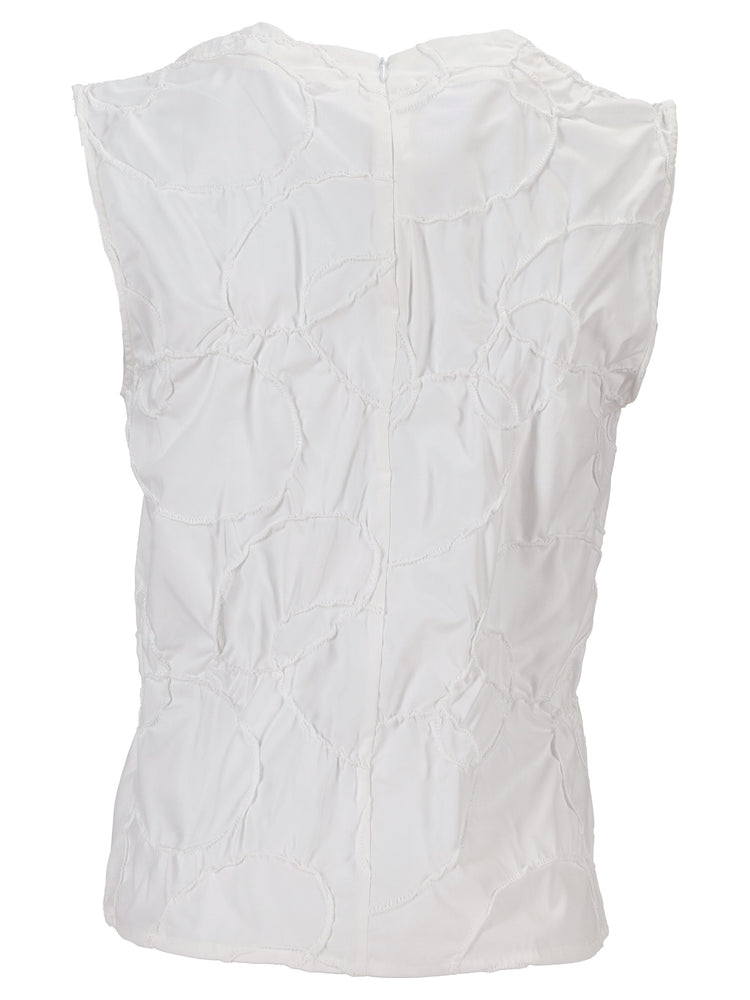 CARTA TANK - Elastic Ring Embroidered Poplin