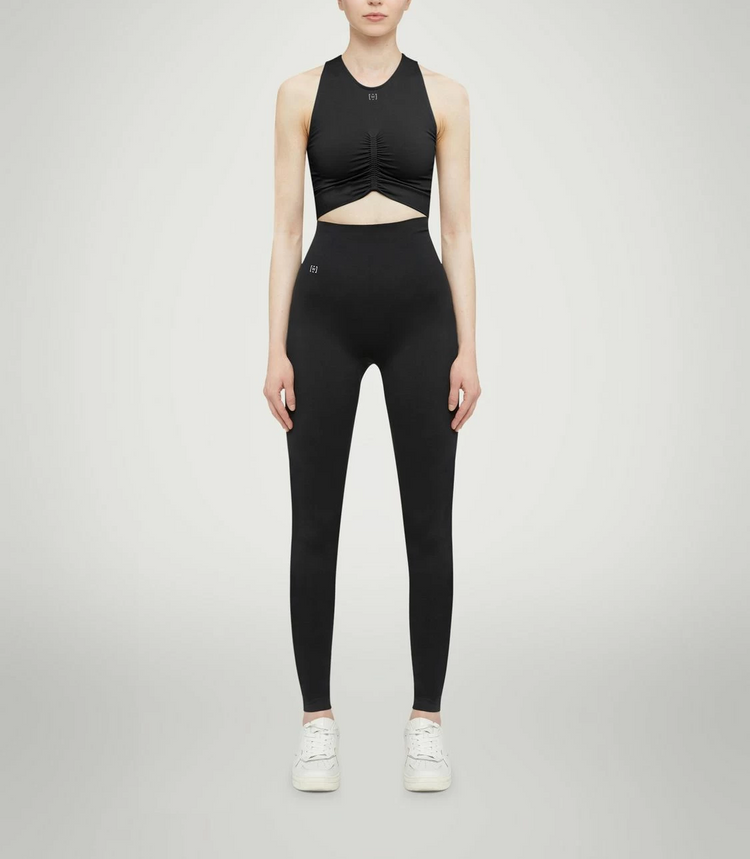 WOLFORD ruched-detailing performance top