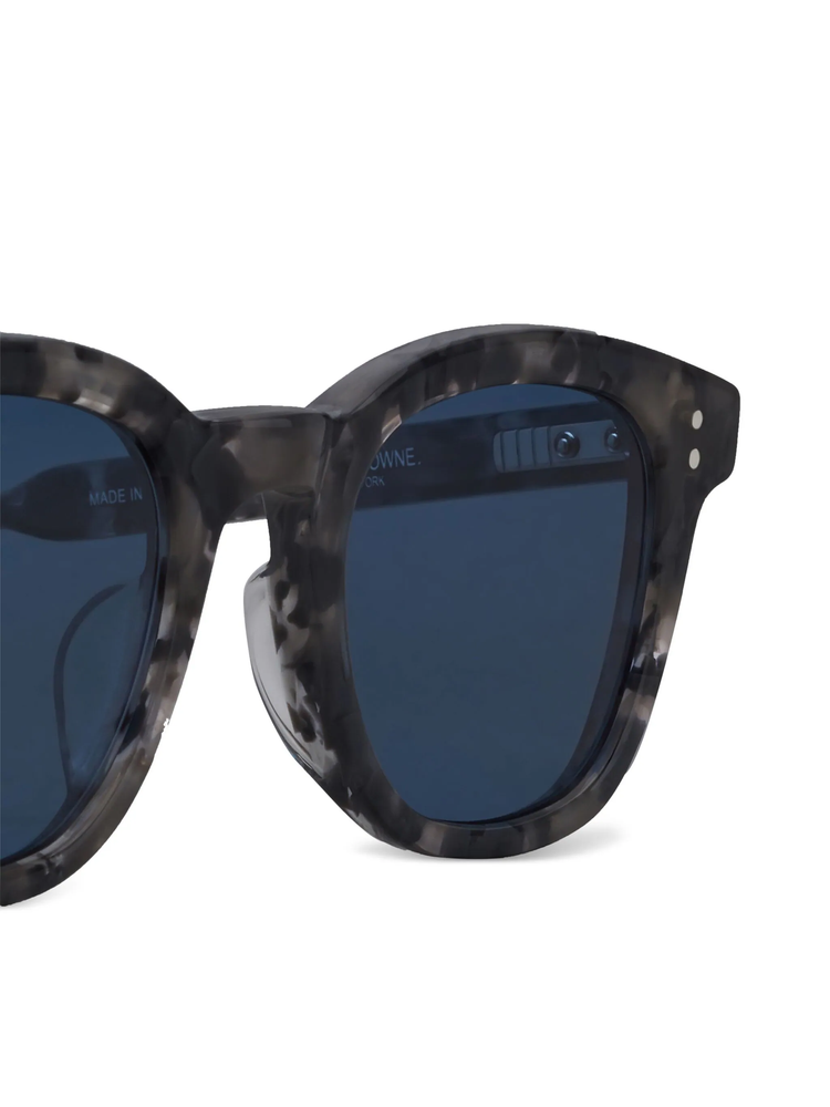 Tokyo tortoiseshell rectangular-frame sunglasses