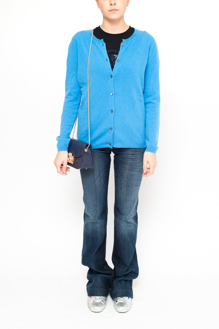 LA ROSE cardigan lightblue