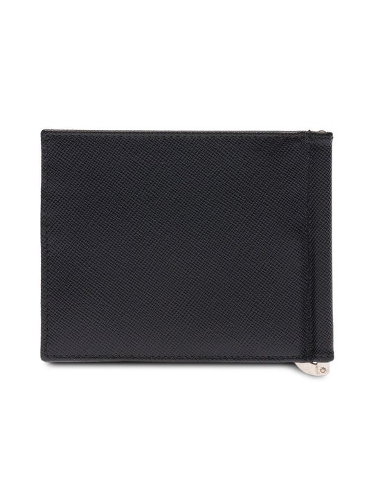 Saffiano leather bi-fold wallet