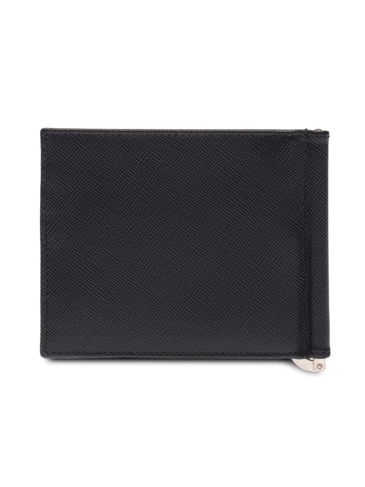 Saffiano leather bi-fold wallet