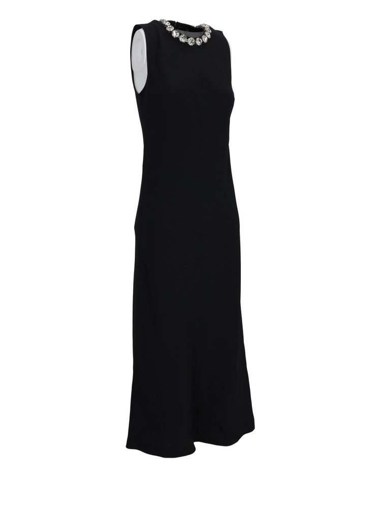 embroidered midi dress