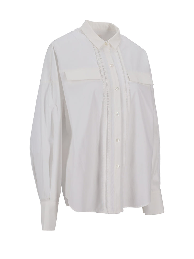 Tuck Lace Blouse