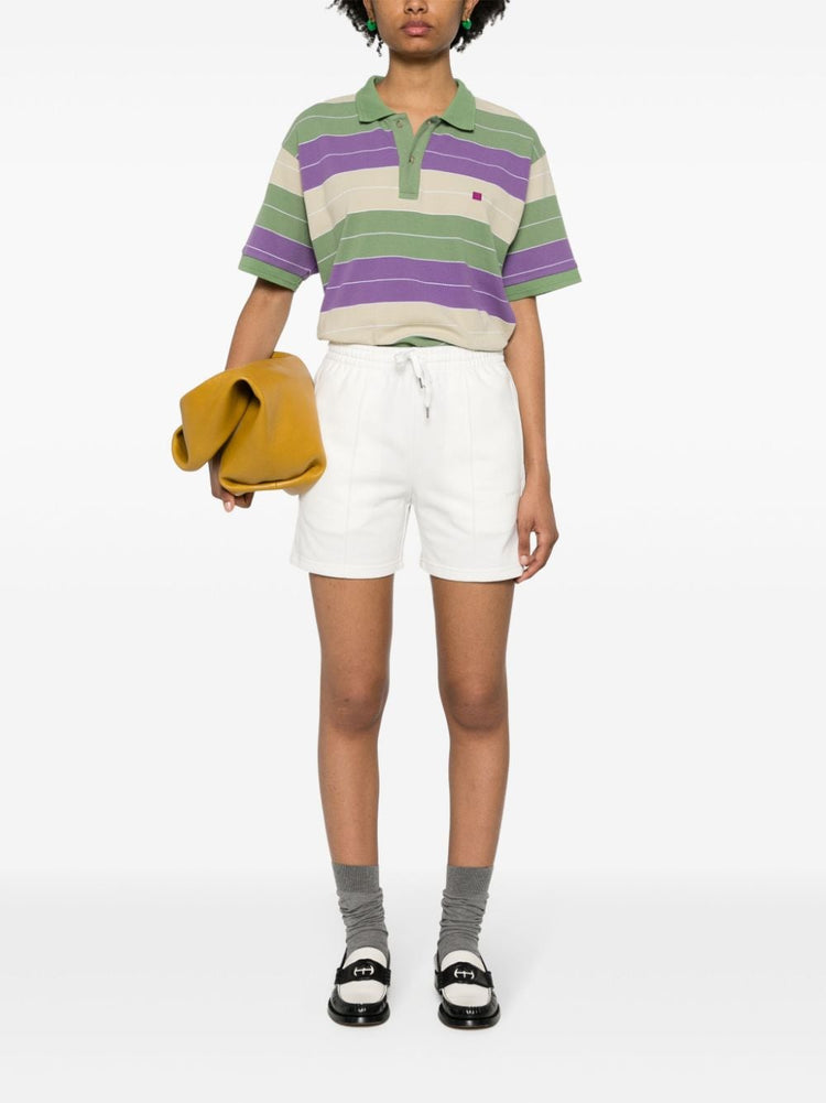 striped jersey shorts