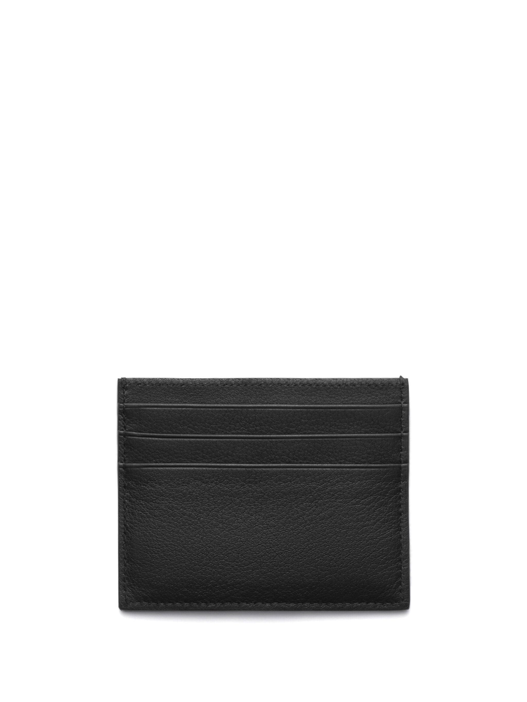 logo-stamp leather card holder