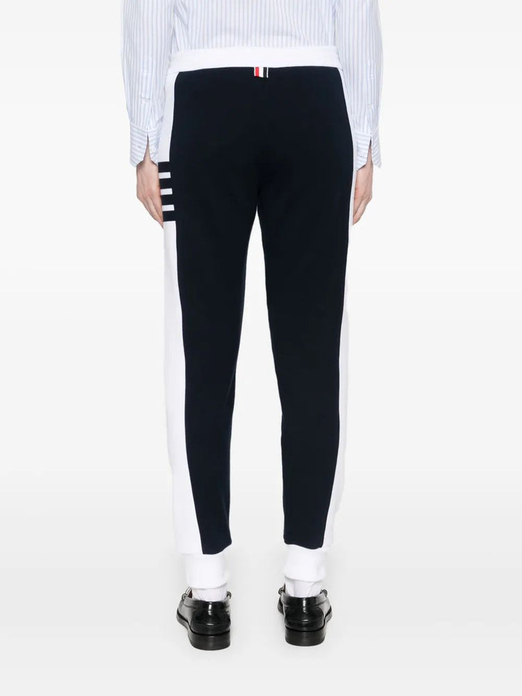 SWEATPANTS W/ ENGINEERED 4 BAR IN COLOR BLOCKED SOLID CLASSIC LOOPBACK JERSEY