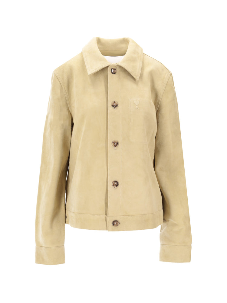 VESTE BOUTONNEE AMI DE COEUR EN CUIR