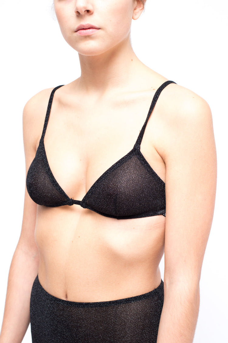 LAURA URBINATI Reggiseno triangolo nudo oro
