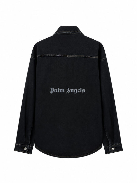 CLASSIC LOGO FADED DENIM SHIRT