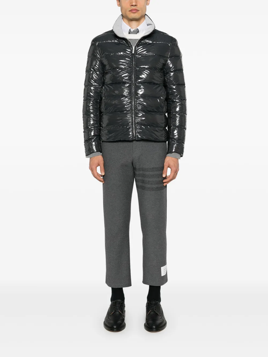 reversible zip-up puffer jacket