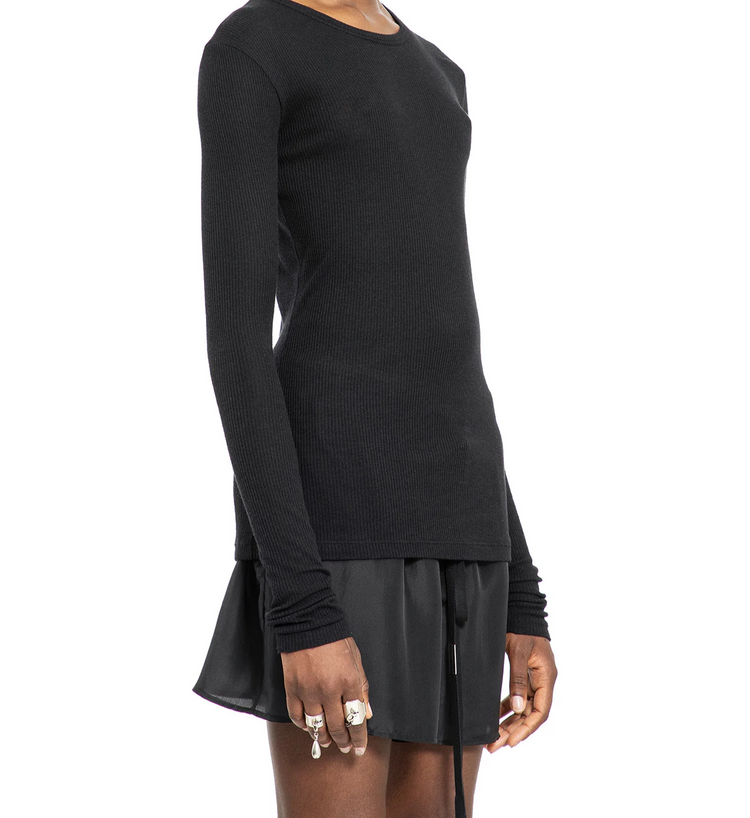 FIENE SLIM FIT LONG SLEEVES T-SHIRT VISCOSE COTTON