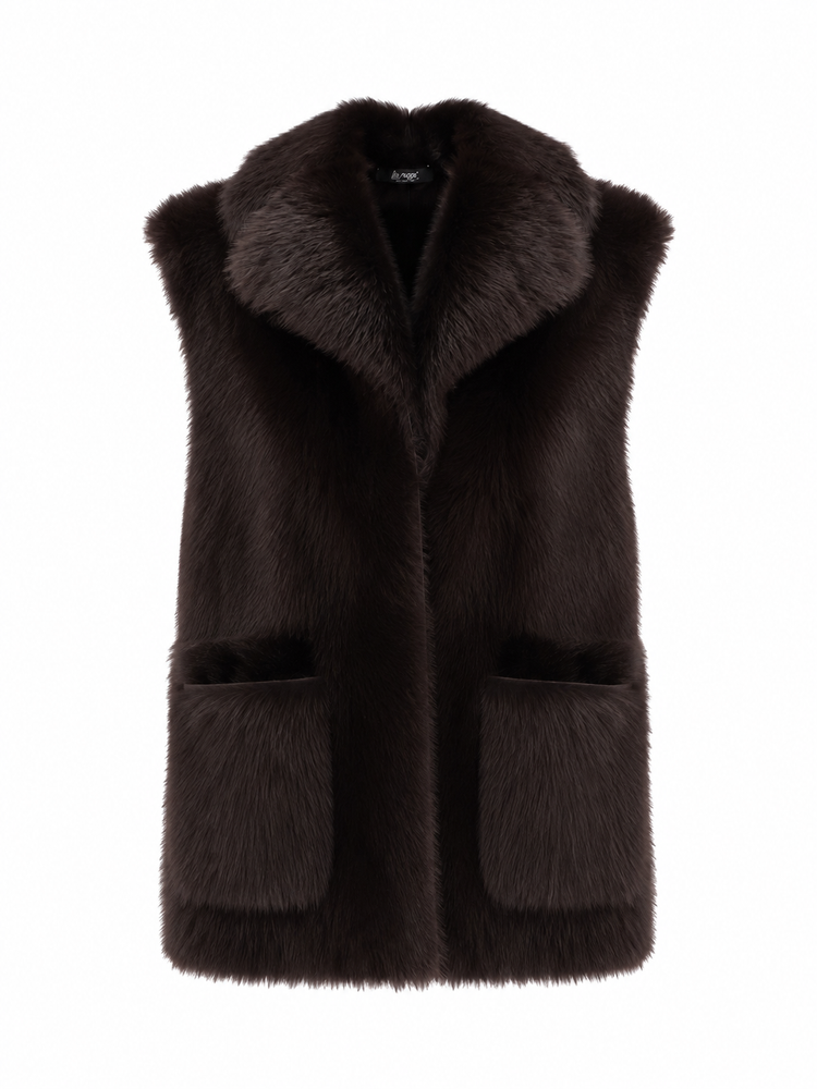 GILET MONTONE PELO LUNGO