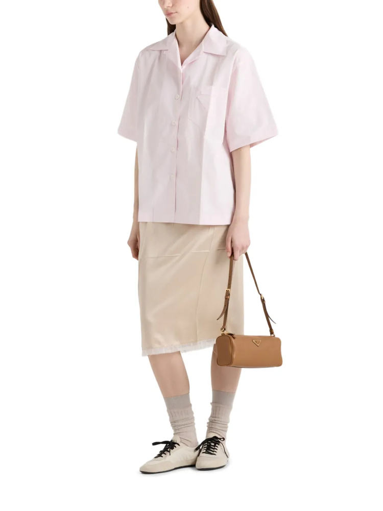 triangle-logo shoulder bag