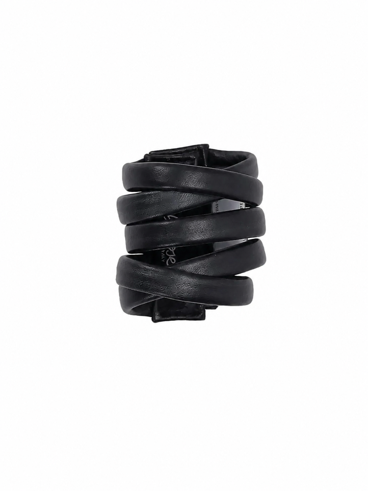 Bracciale 5 giri vera pelle