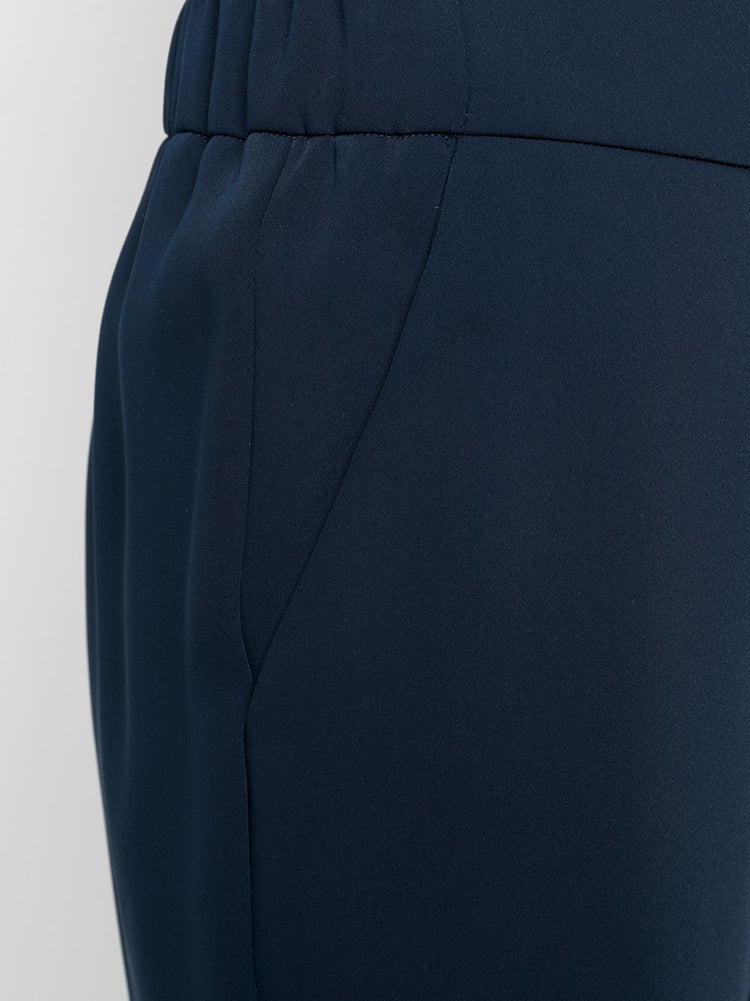mid-rise tapered-leg trousers