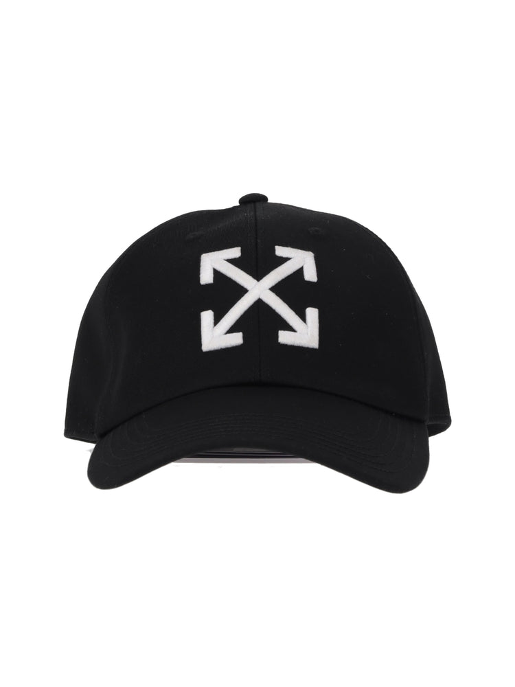 ARROW DRILL BASEBALL CAP BLACK - WHITE