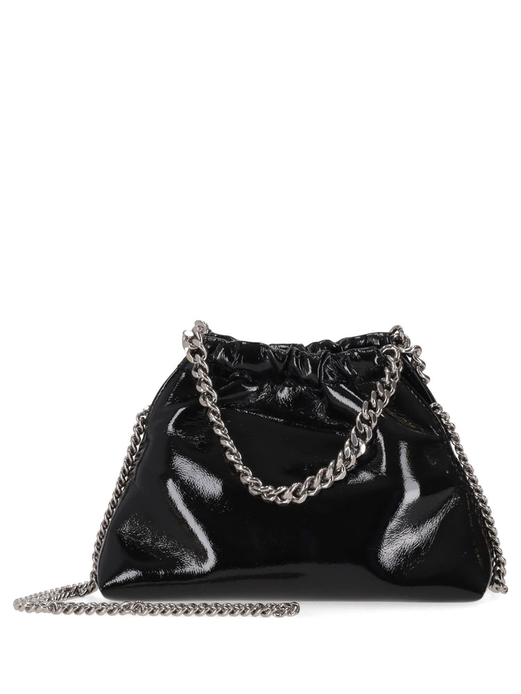 Falabella Mini Drawstring Bag Crinkled Patent Alter Mat