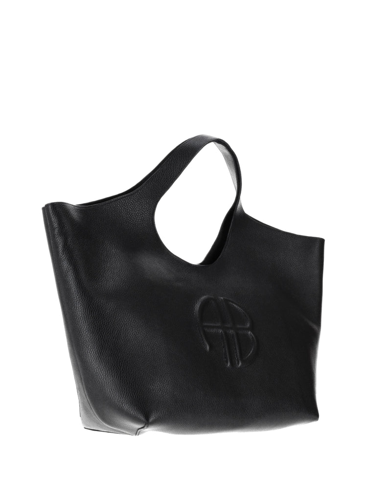 LILI TOTE BLACK PEBBLED