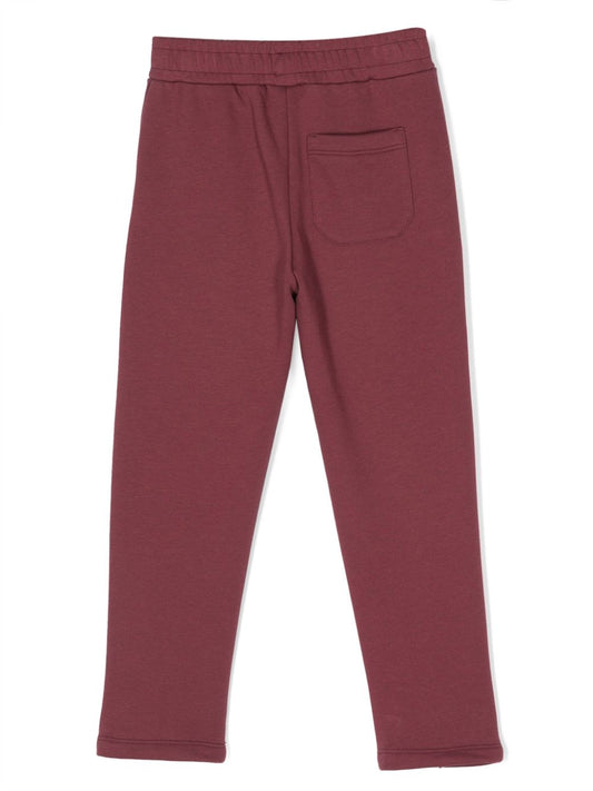 star-print trach trousers