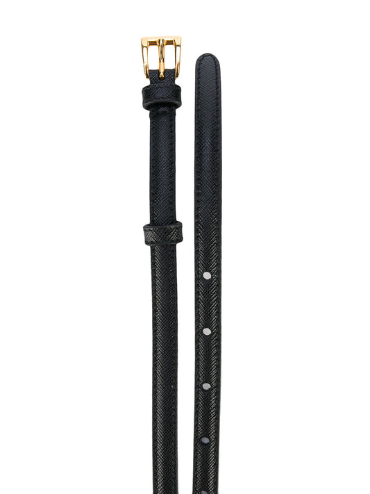 Prada belt black 1 cm saffiano black