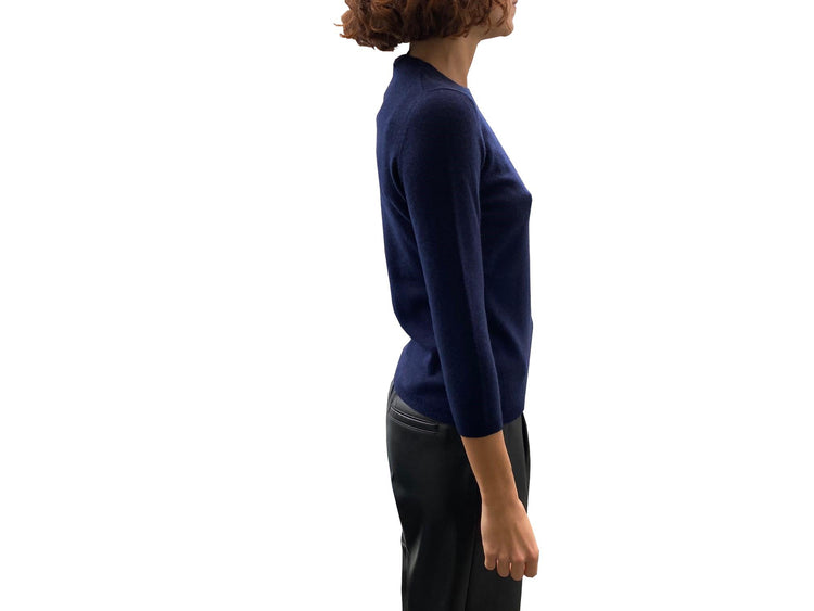 LA ROSE maglia 3/4 cashmere ocra