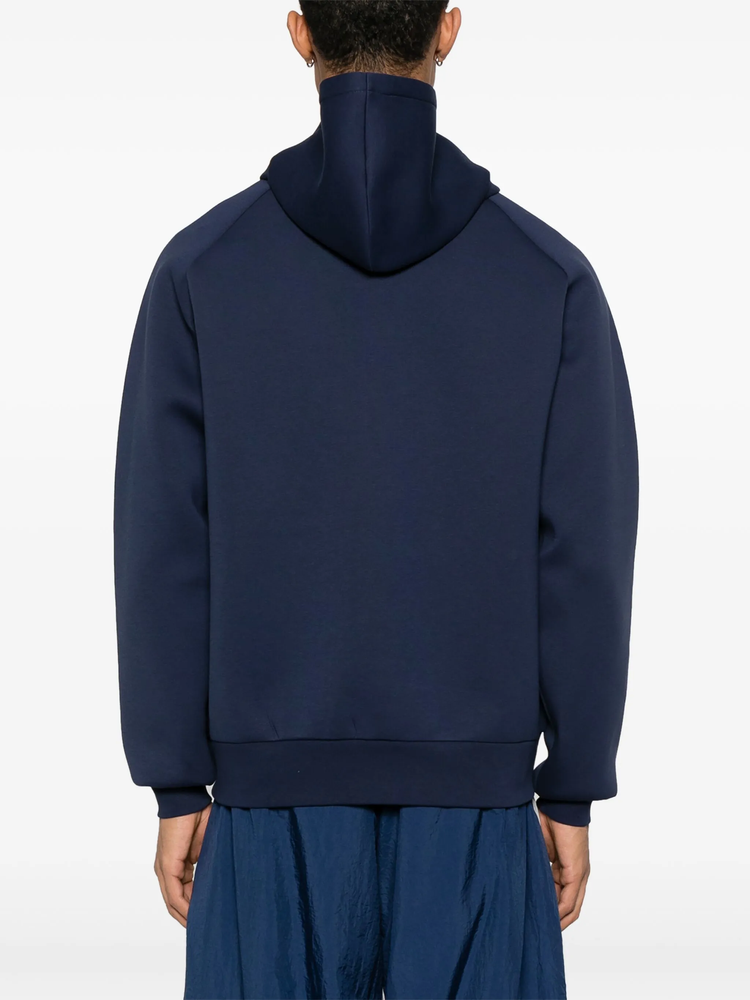 logo-debossed hoodie