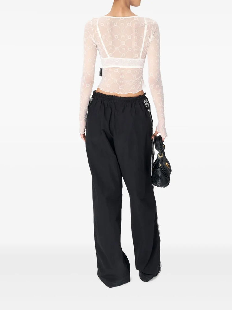 Moonogram mesh top
