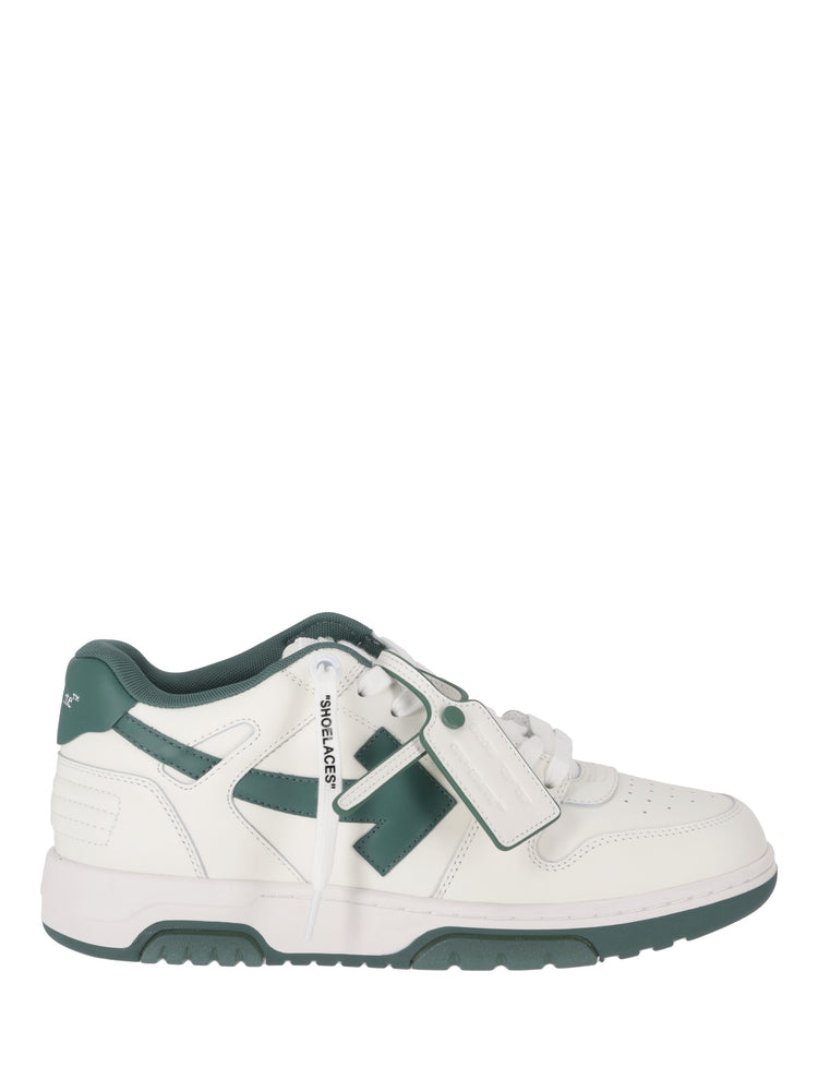 OUT OF OFFICE CALF LEATHER WHITE - GREEN