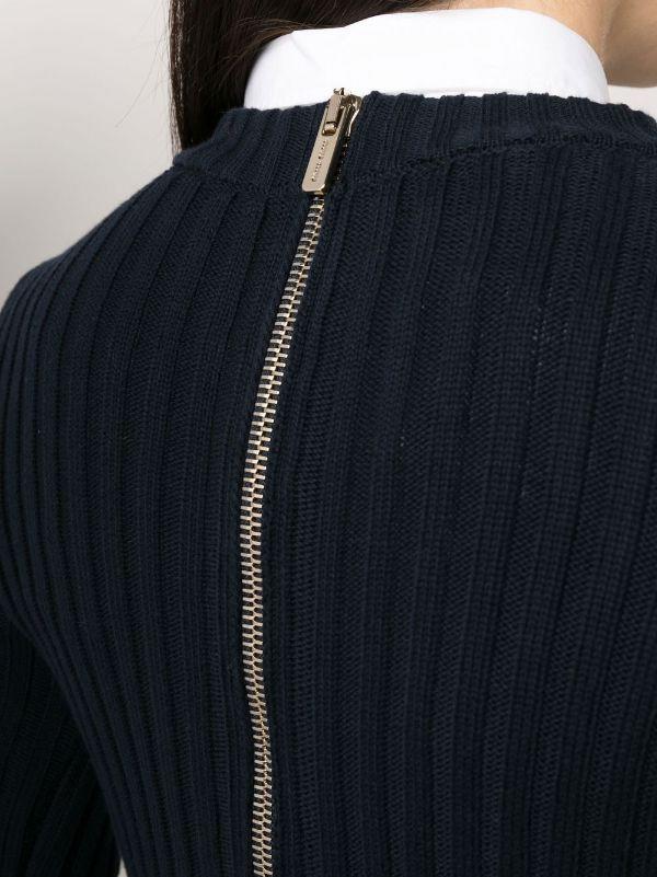 MIU MIU embroidered-logo detail jumper