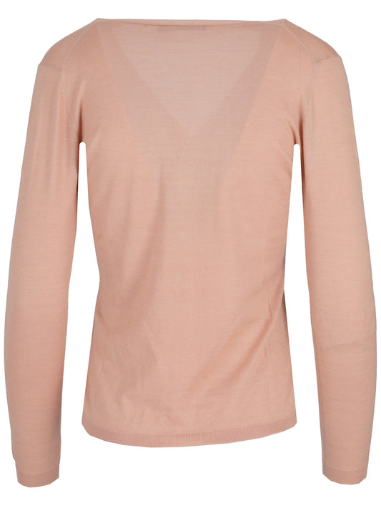LA ROSE cardigan knit v-neck