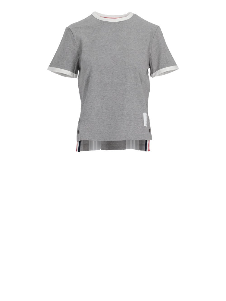 RWB-stripe logo-patch T-shirt