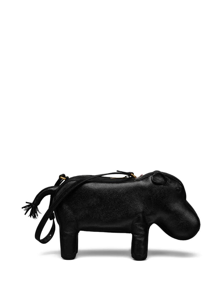 HIPPO BAGUETTE BAG IN PEBBLE GRAIN LEATHER