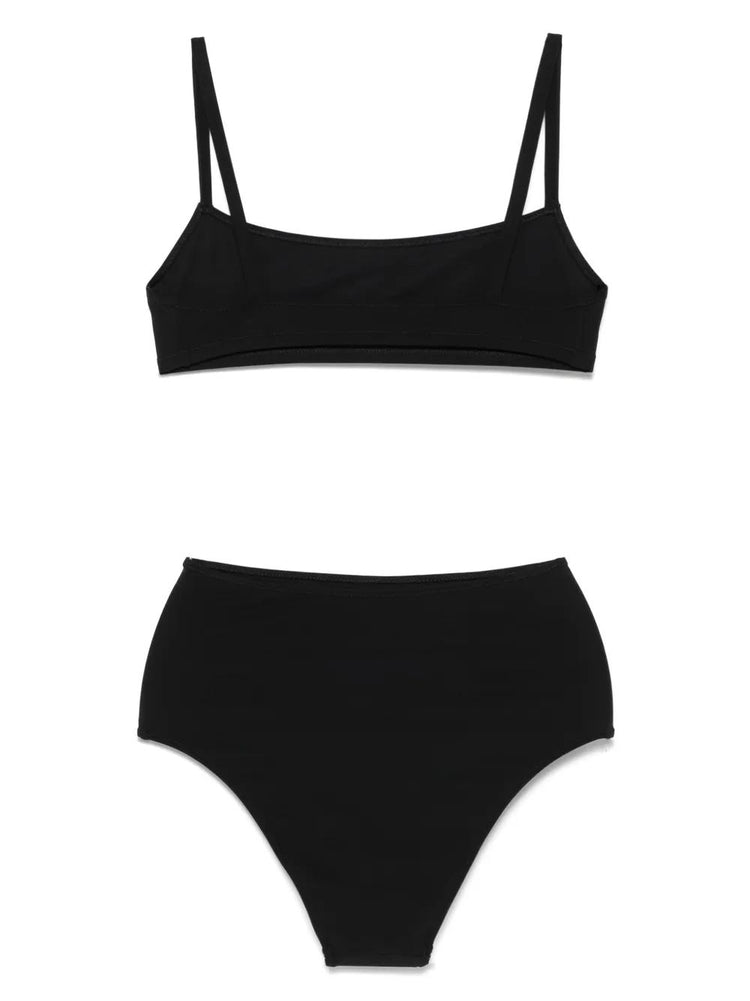 BIKINI / STRAIGHT NECKLINE TOP / HIGH WAIST BOTTOM