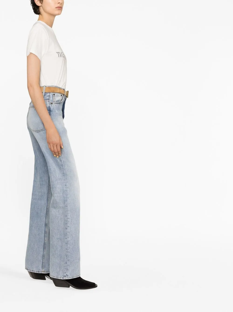 Reverse logo-print T-shirt