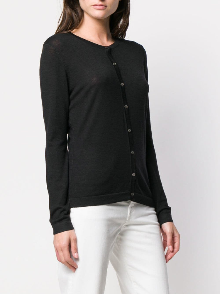 Round neck cardigan