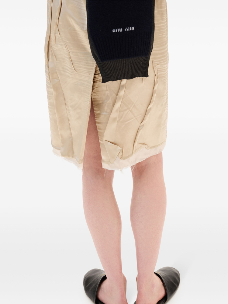 crêpe satin silk dress