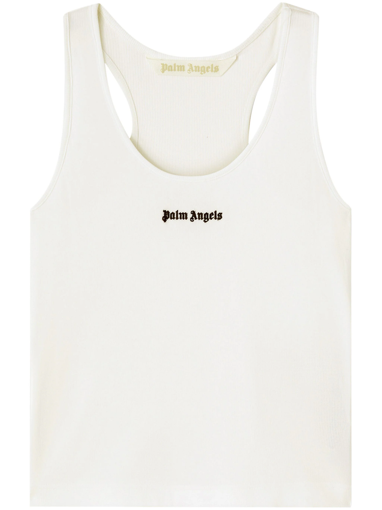CLASSIC LOGO RIB TANK WHITE BLACK