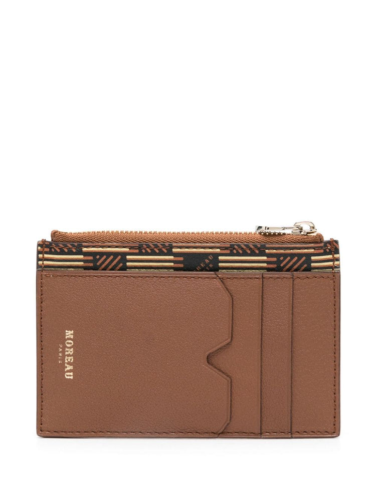 logo-stamp leather wallet